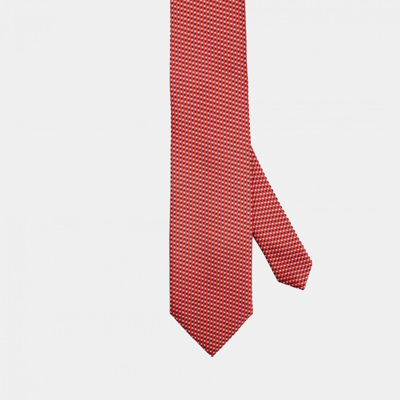 red mini dot whiteblue necktie dgrie