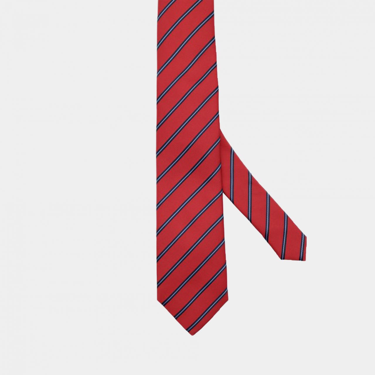 red pin stripe necktie dgrie