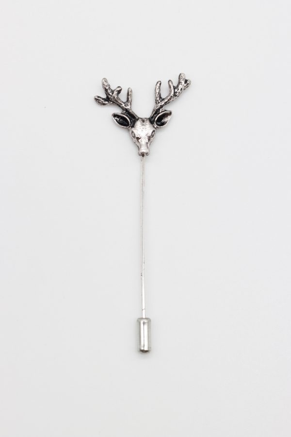 silver deer lapel pin dgrie