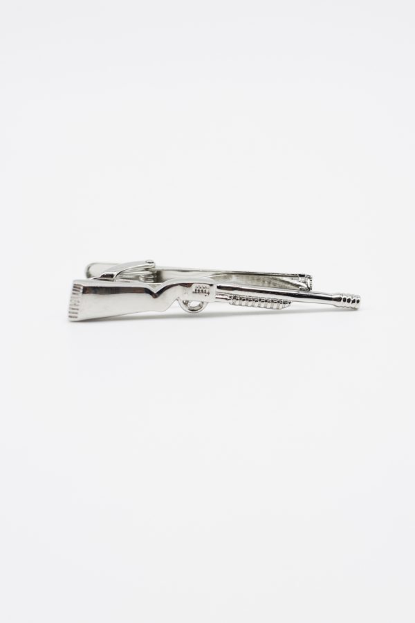 silver gun tie clip dgrie