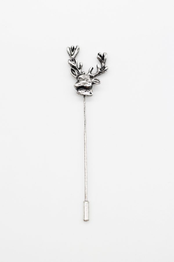 silver reindeer lapel pin dgrie