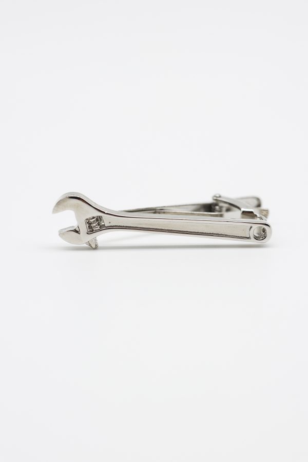 silver wrench tie clip dgrie