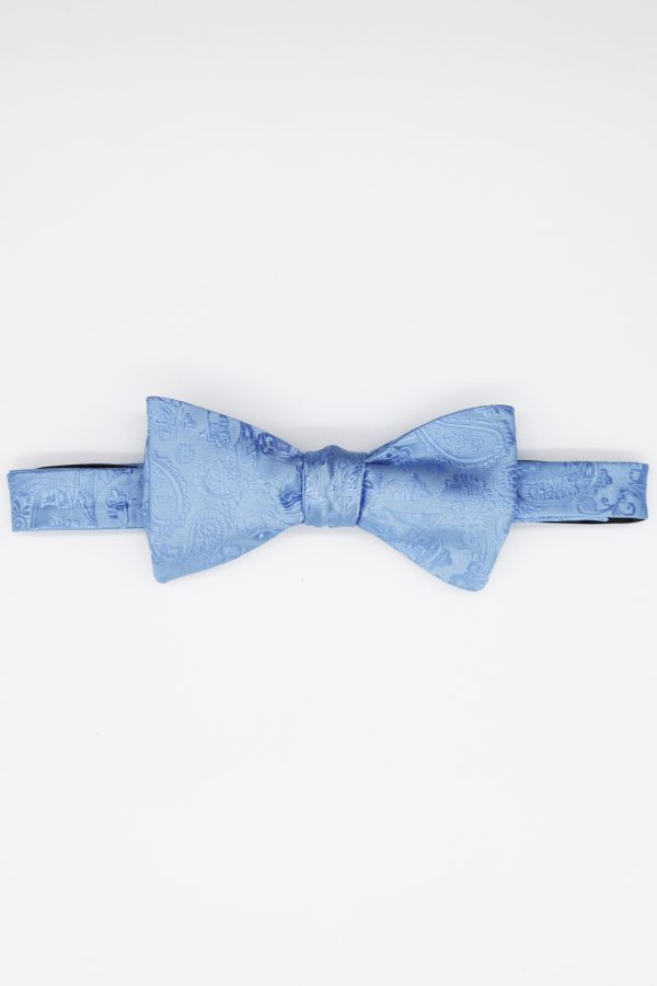 sky blue paisley bowtie dgrie