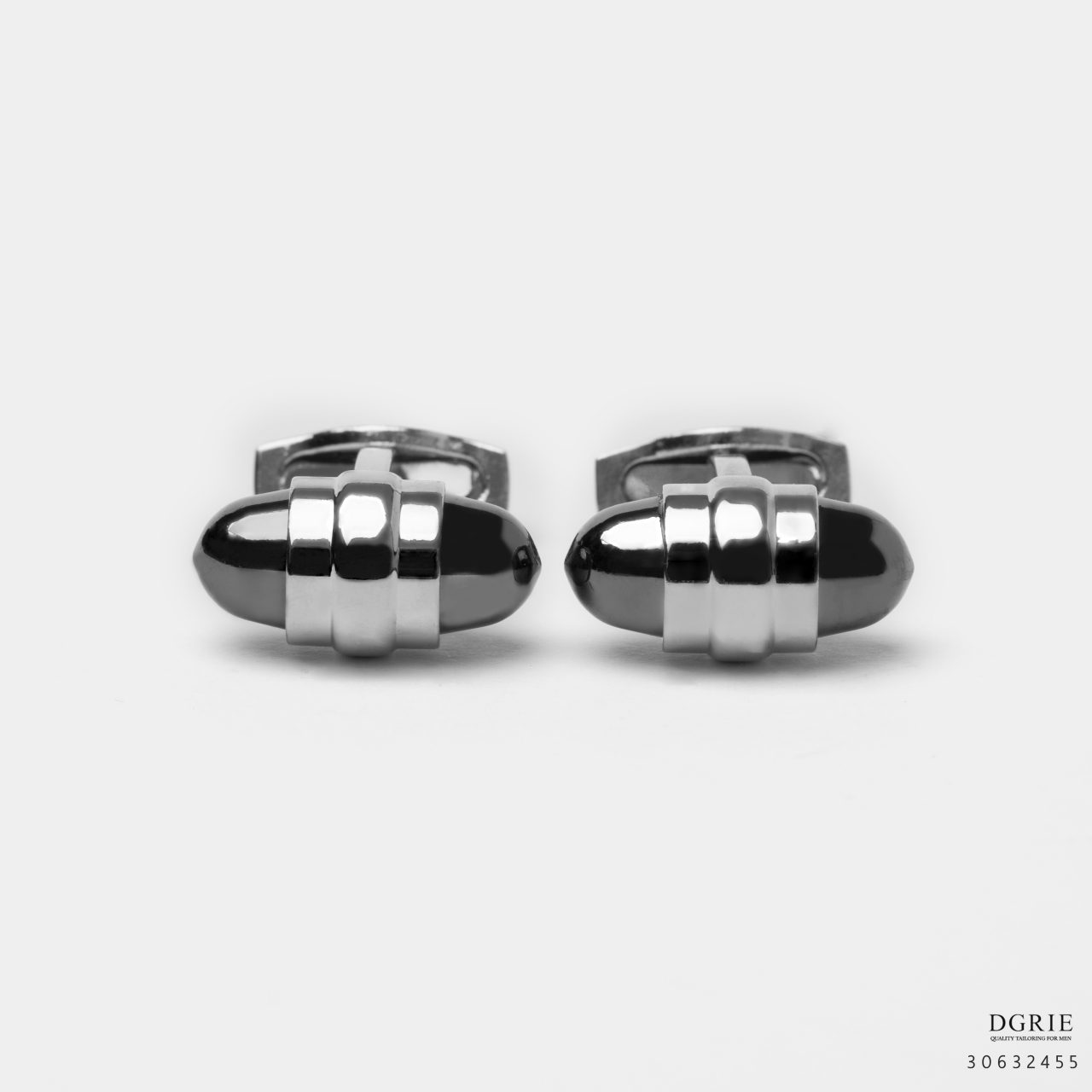 black rugby cufflink dgrie 3