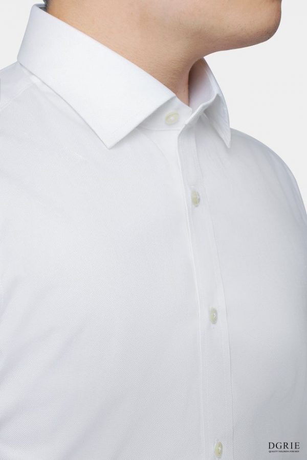 white semi spread cotton shirt dgrie 1