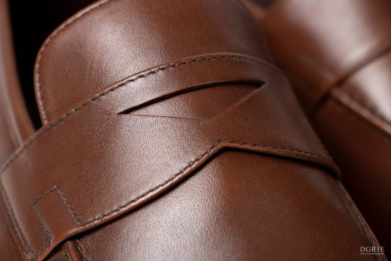 cognac premium penny loafer shoes dgrie 7