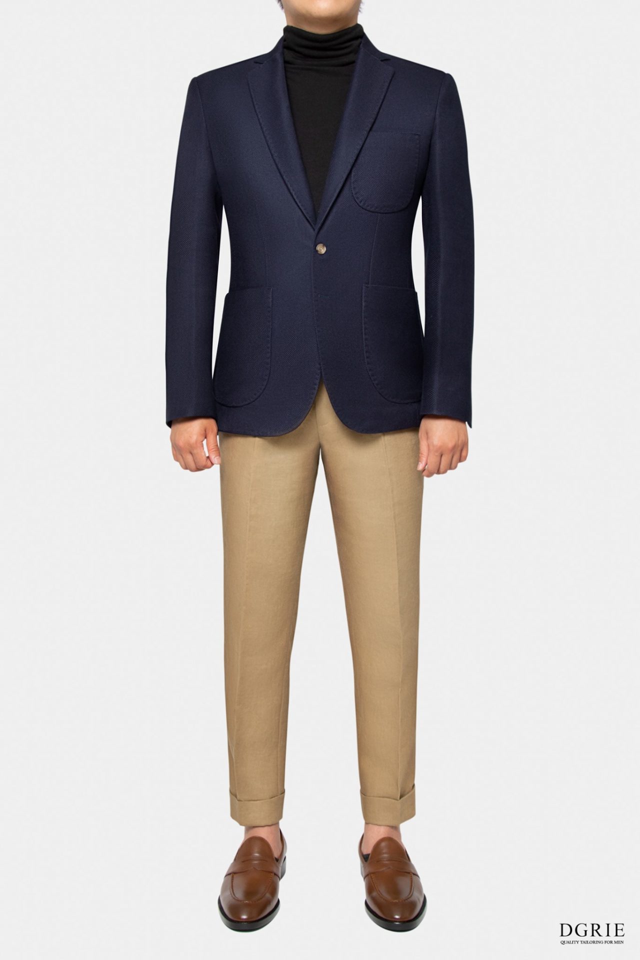 dgrie navy blue vintage flannel jacket dgrie 4