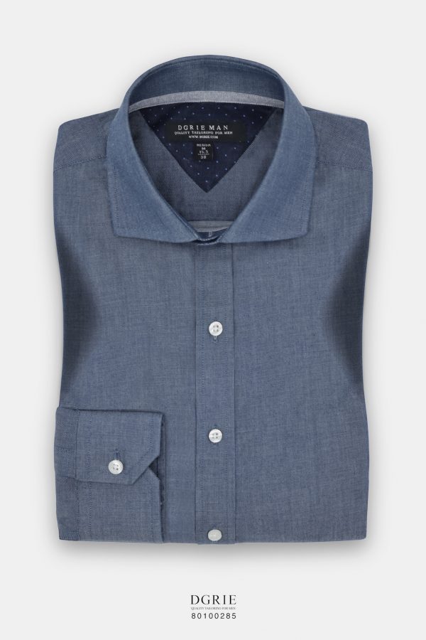 oxford navy denim triangle shirt dgrie