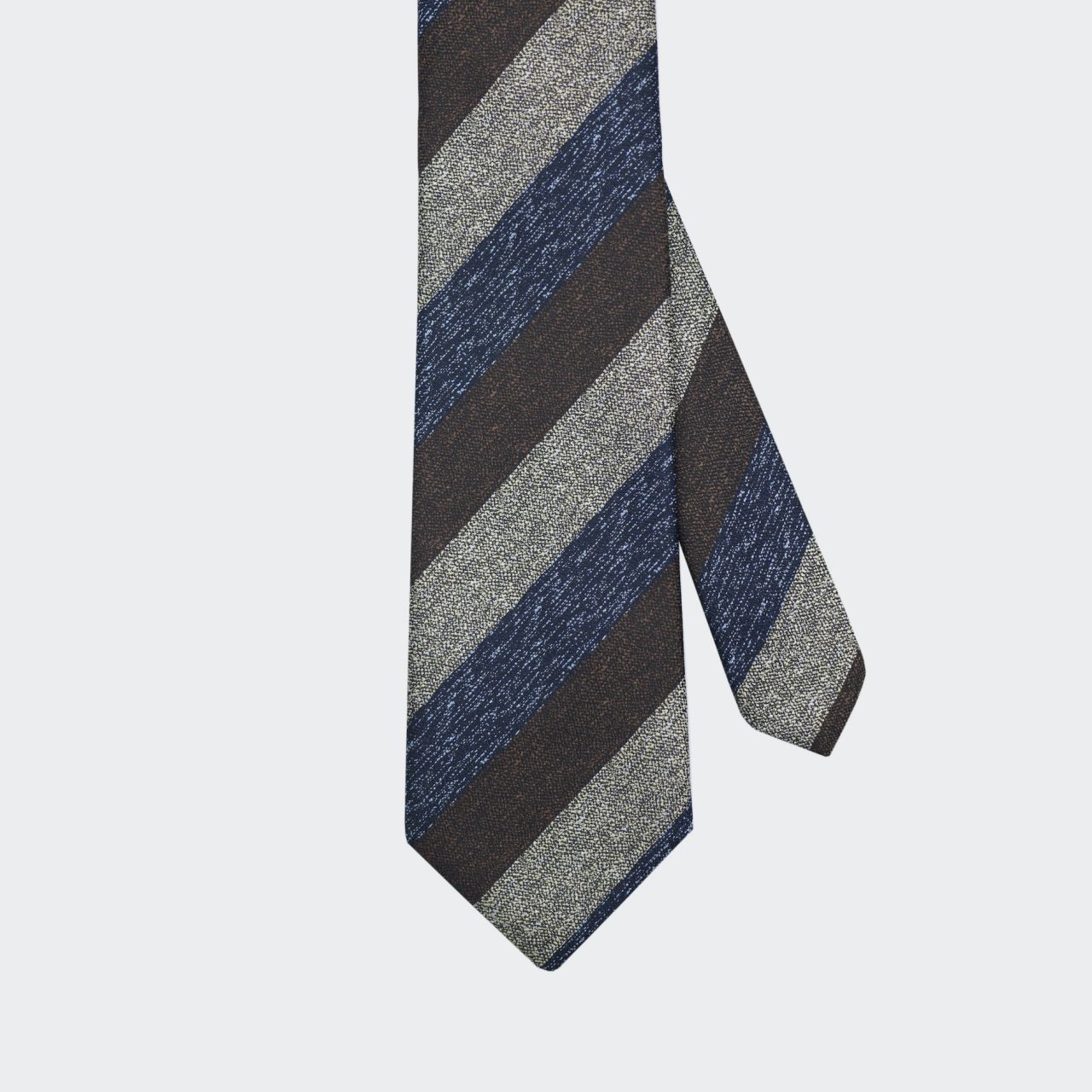 brownampnavyampgrey three tone necktie dgrie