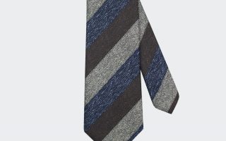 brownampnavyampgrey three tone necktie dgrie