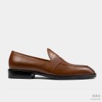 dgrie cognac full strap penny loafer shoes dgrie 2