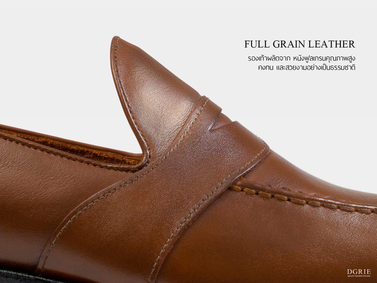 dgrie cognac full strap penny loafer shoes dgrie 3