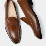 dgrie cognac full strap penny loafer shoes dgrie 6