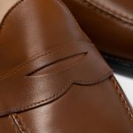 dgrie cognac full strap penny loafer shoes dgrie 7