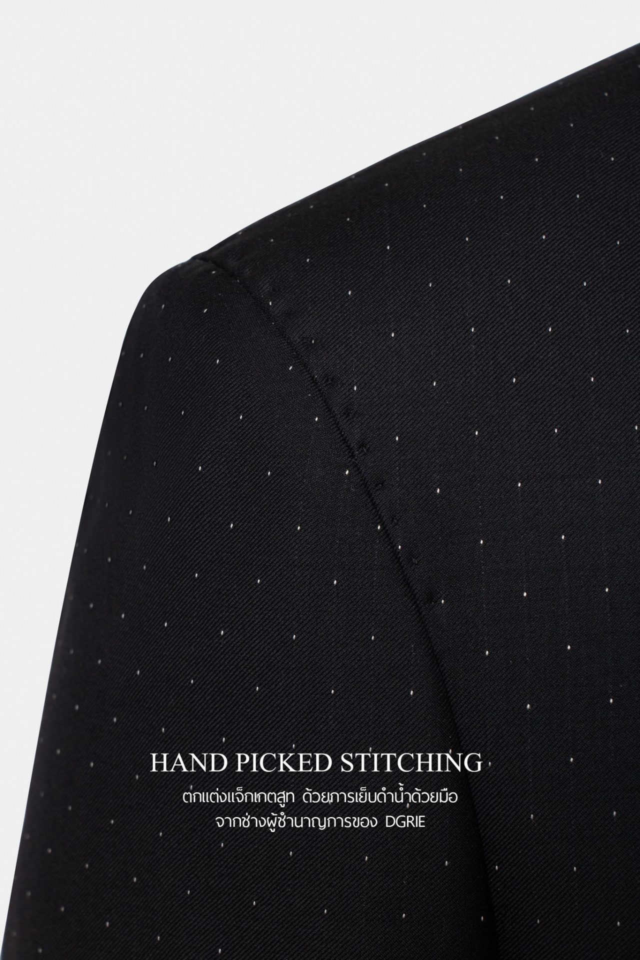 dgrie supper black polkadot jacket suit dgrie 1