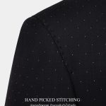 dgrie supper black polkadot jacket suit dgrie 1