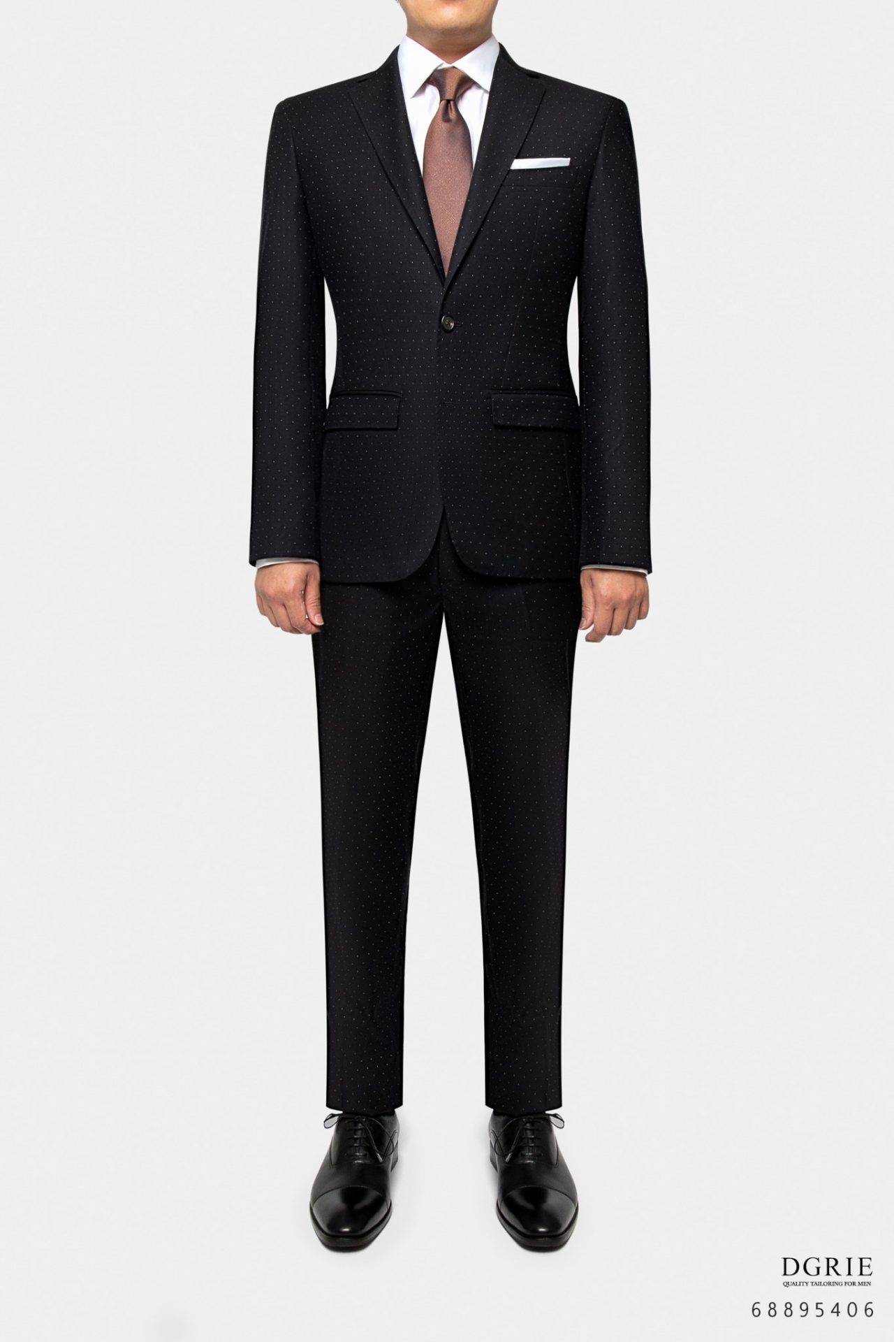 dgrie supper black polkadot jacket suit dgrie 2