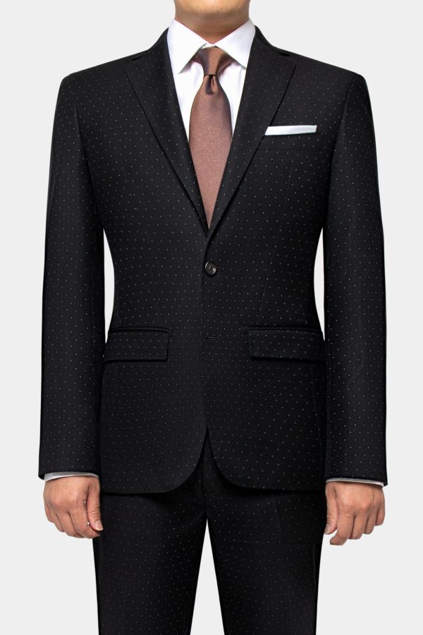 dgrie supper black polkadot jacket suit dgrie 3