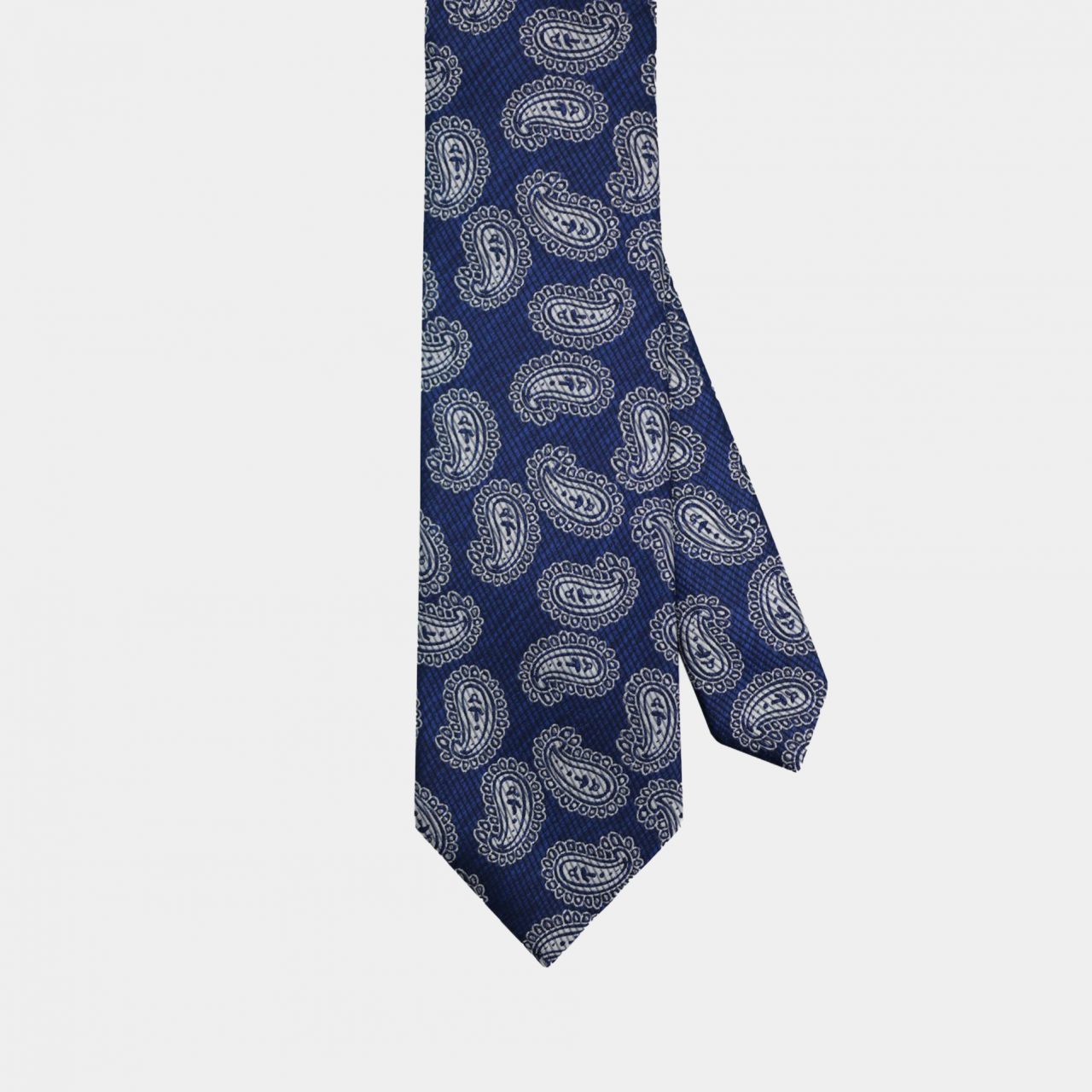 navy blue paisley necktie dgrie 1