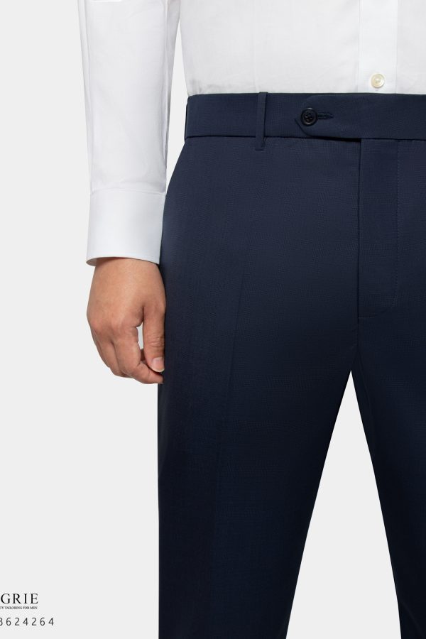 dgrie navy blue glen plaid pants dgrie 1