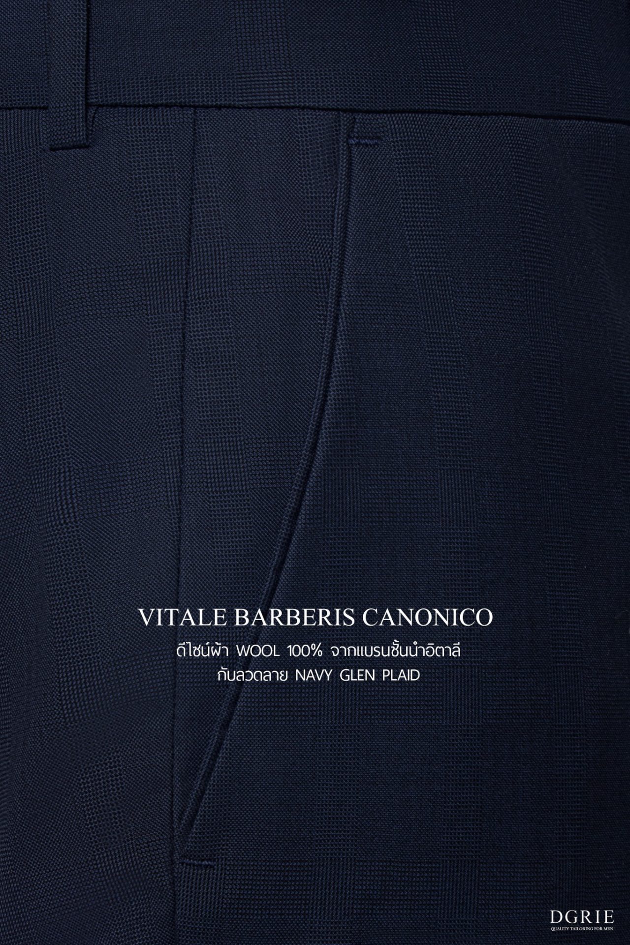 dgrie navy blue glen plaid pants dgrie