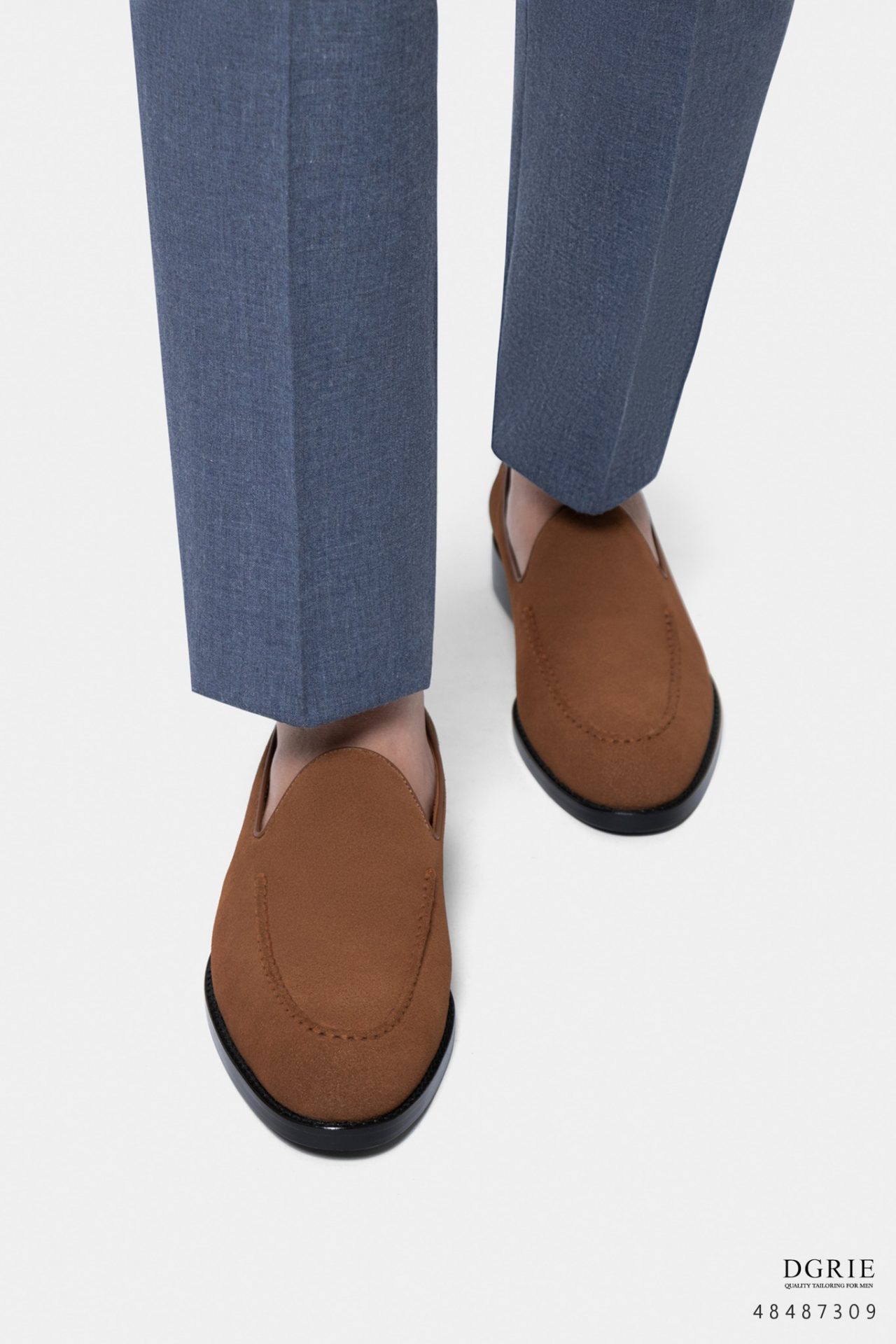 dgrie snuff suede tassel less loafers dgrie 1