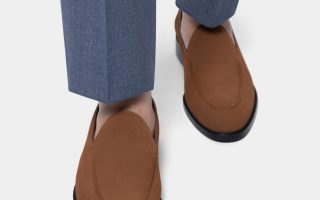 dgrie snuff suede tassel less loafers dgrie