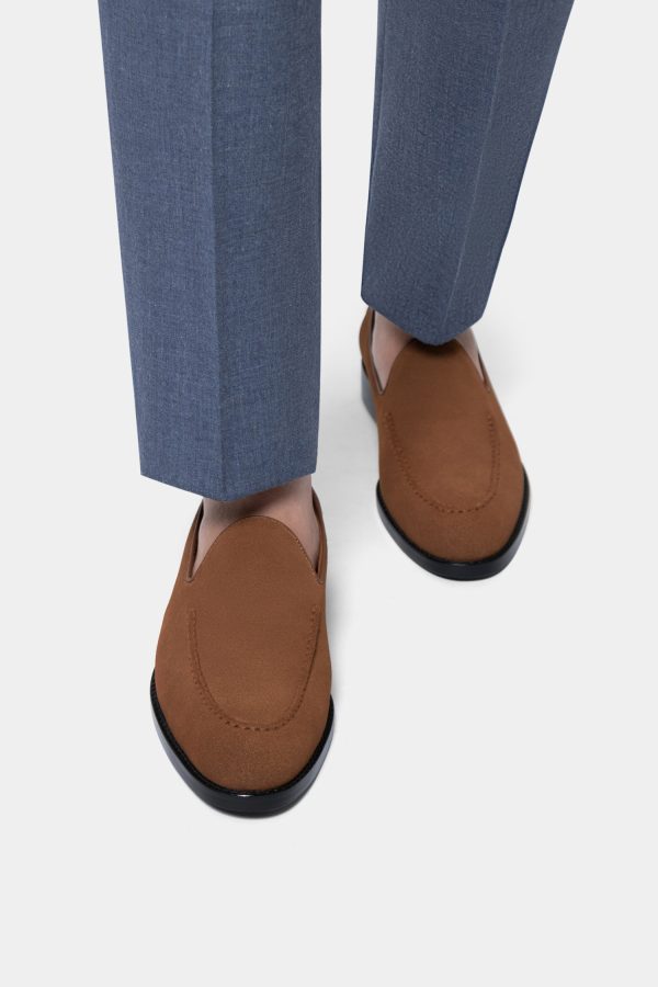 dgrie snuff suede tassel less loafers dgrie