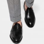 dgrie black full strap penny loafer by dgrie dgrie 1