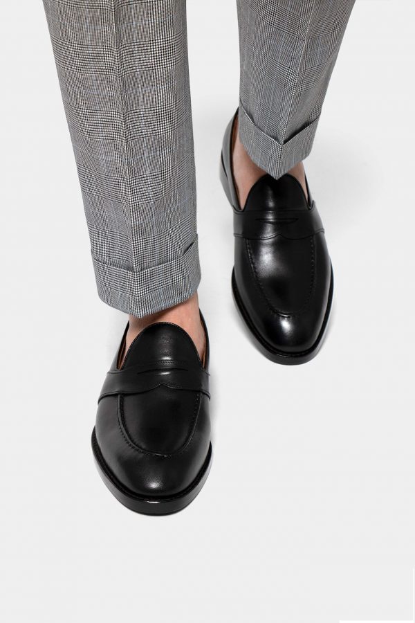 dgrie black full strap penny loafer by dgrie dgrie 10