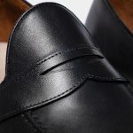 dgrie black full strap penny loafer by dgrie dgrie