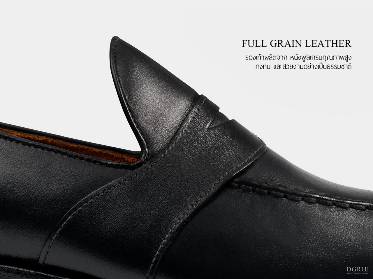 dgrie black full strap penny loafer by dgrie dgrie 4