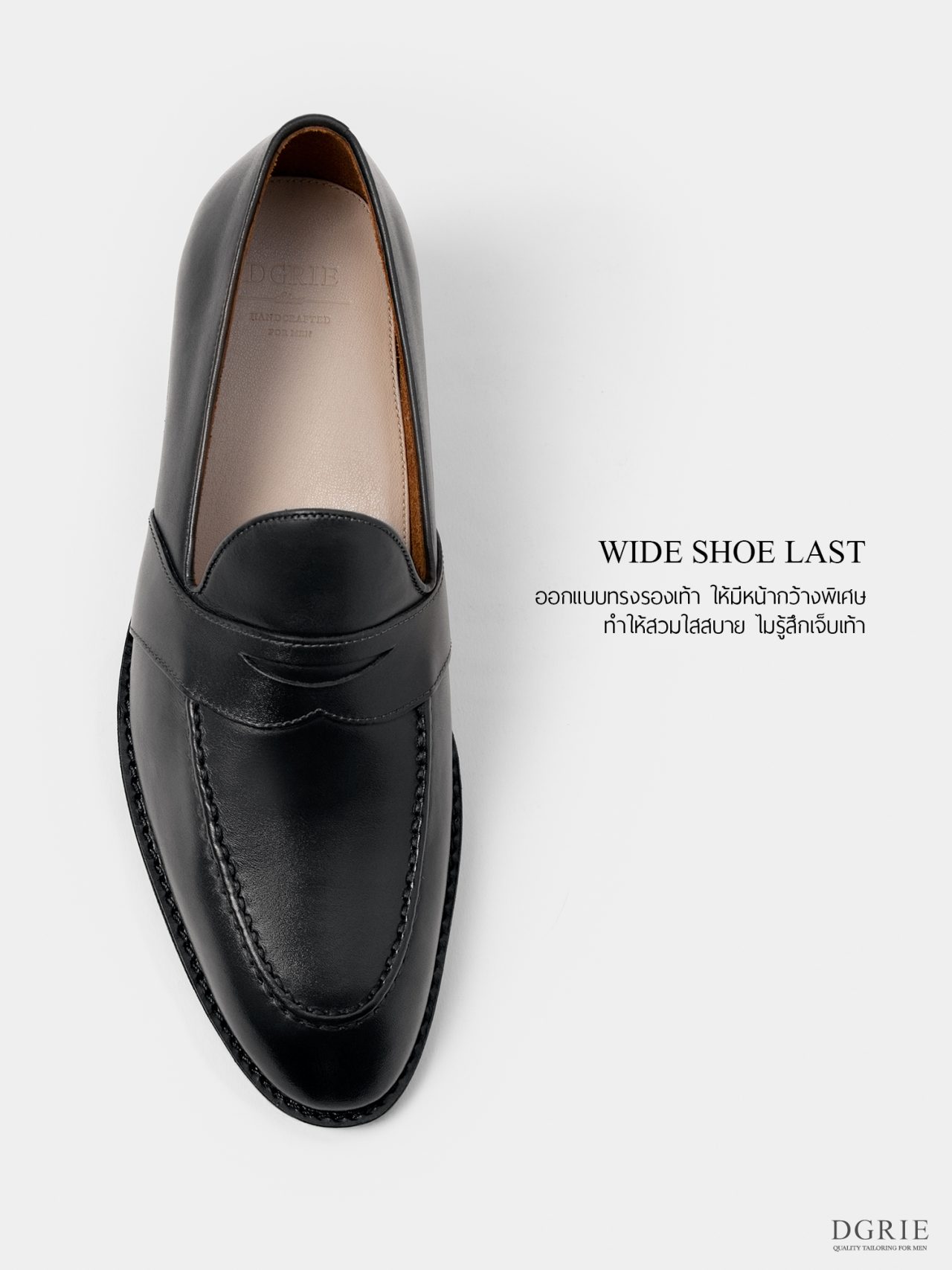 dgrie black full strap penny loafer by dgrie dgrie 6