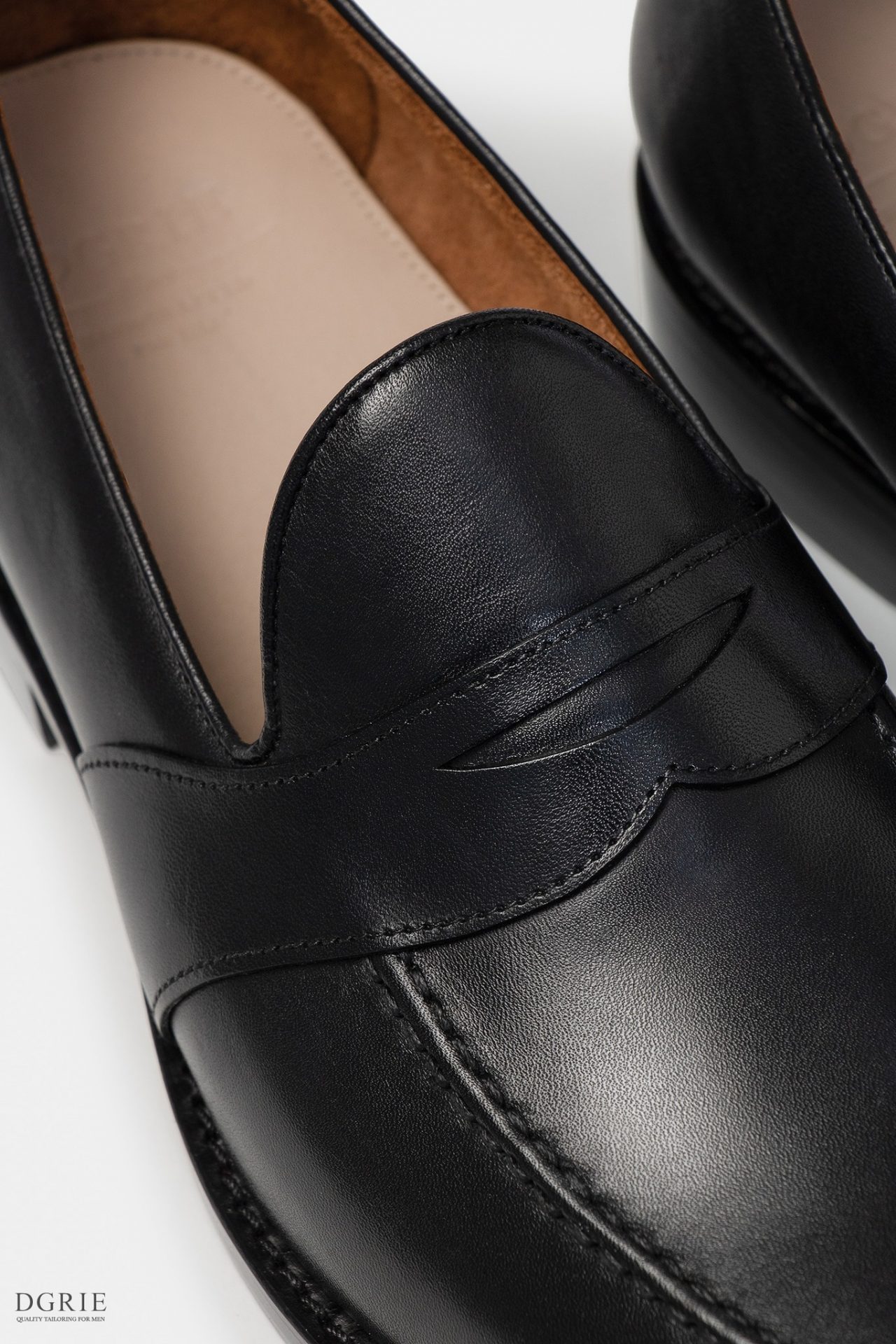 dgrie black full strap penny loafer by dgrie dgrie 7