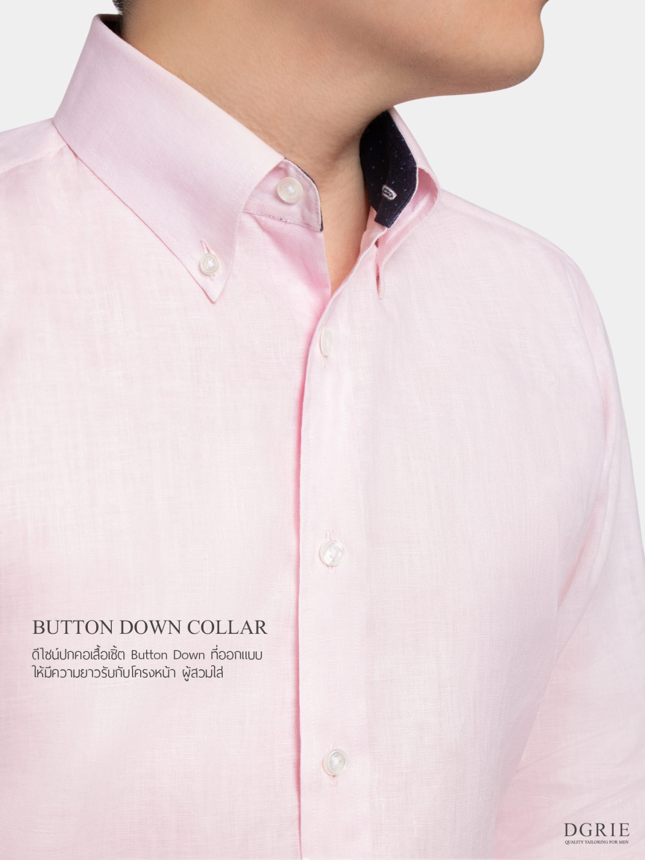 dgrie blush pink button down linen shirt dgrie 2