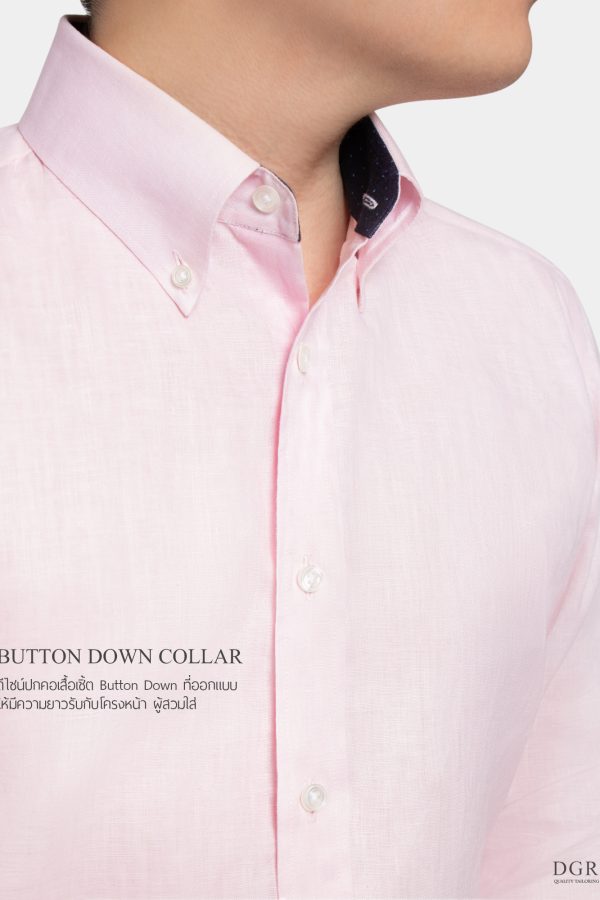 dgrie blush pink button down linen shirt dgrie 2