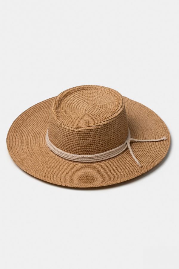 sun hat weave white rope hat dgrie