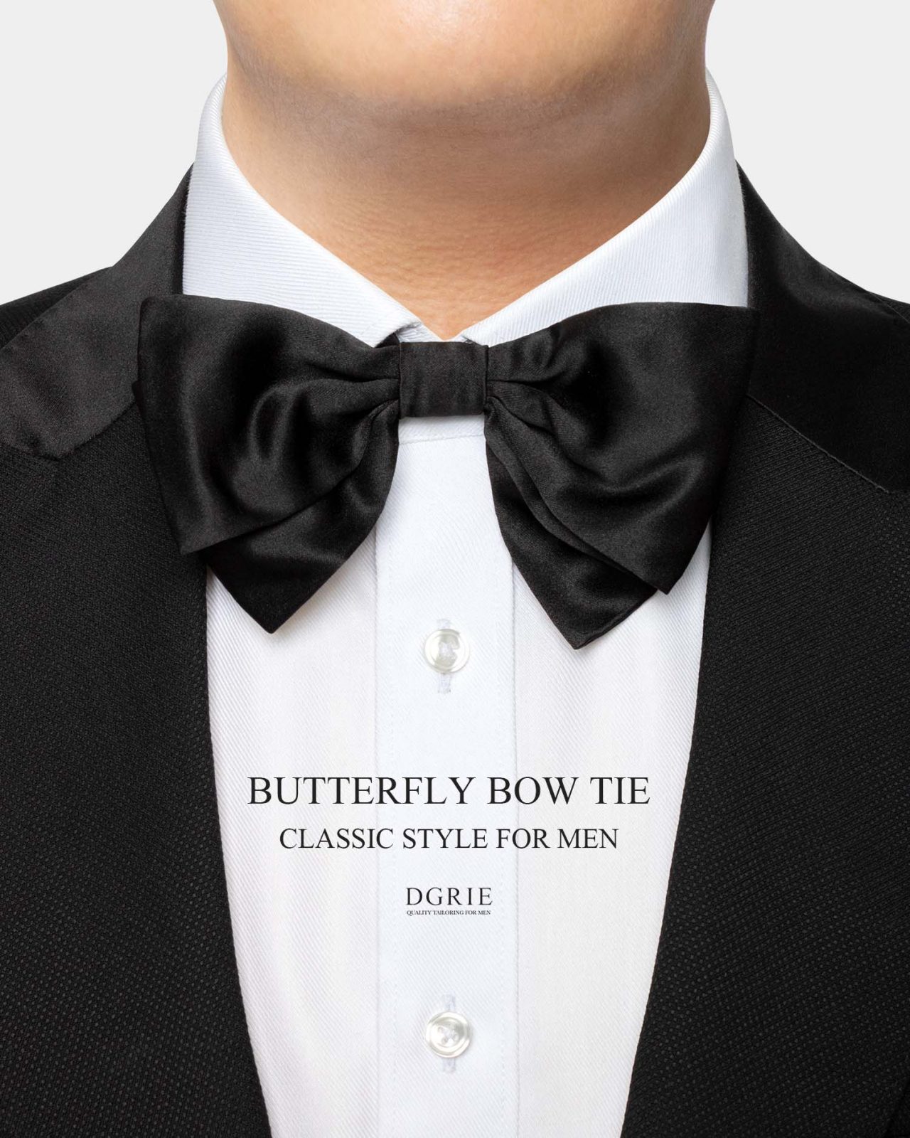 black butterfly bow tie dgrie