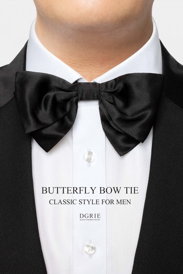 black butterfly bow tie dgrie