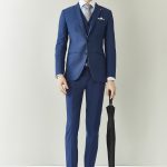 dgrie caesar admiral blue wool pant dgrie