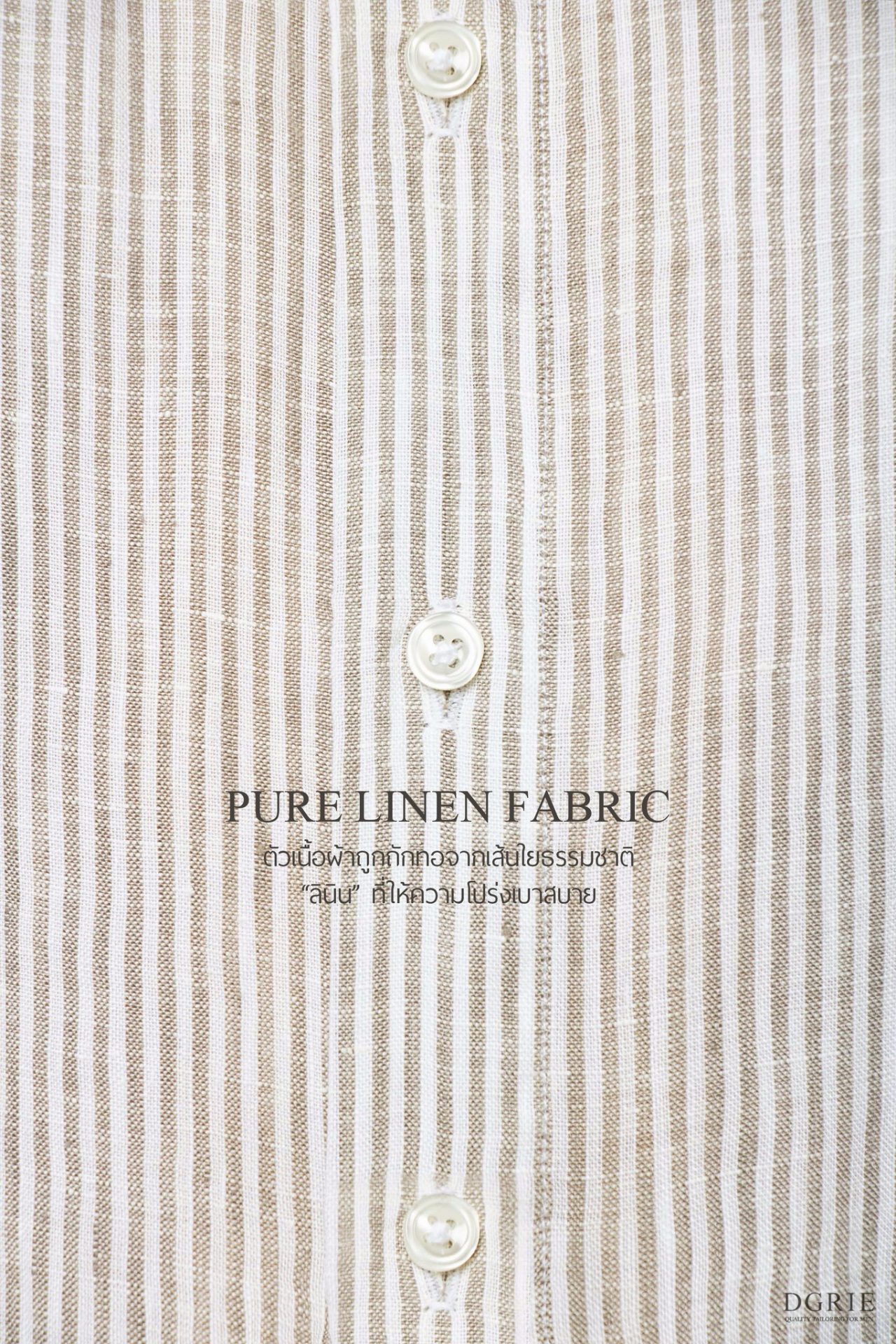 dgrie button down linen gray stripe shirt dgrie