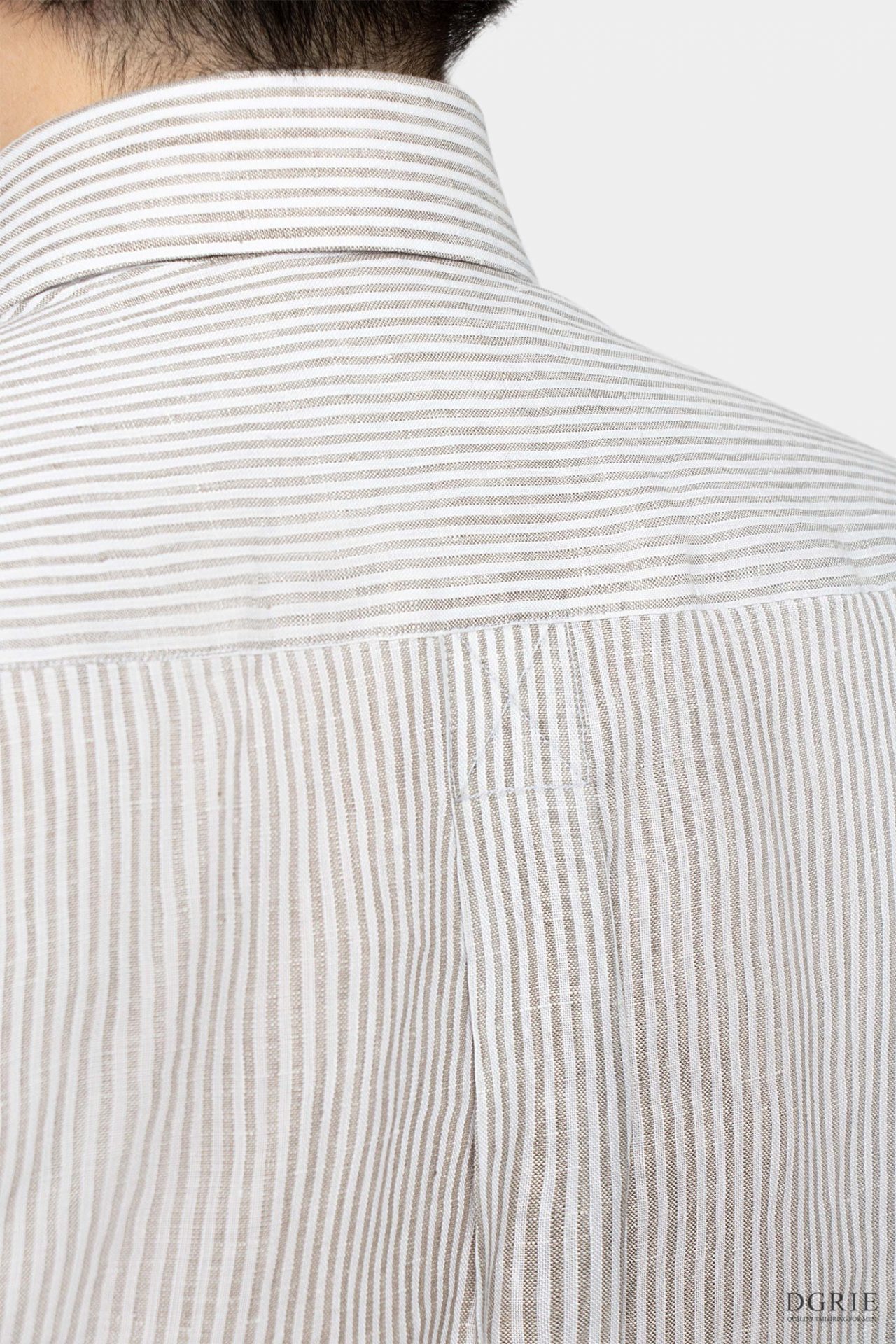 dgrie button down linen gray stripe shirt dgrie 4