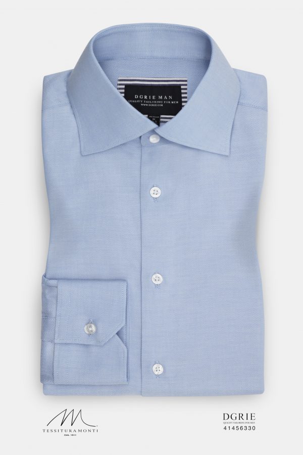 monti light blue twill cotton shirt dgrie