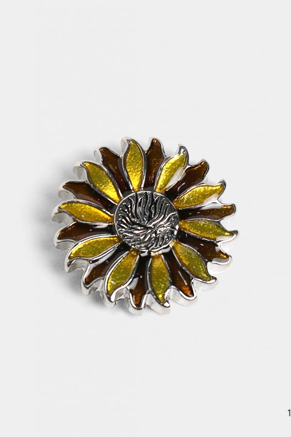amber sunflower brooch dgrie 1