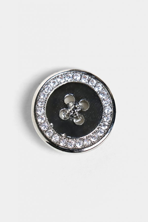 diamord buttons silver brooch dgrie
