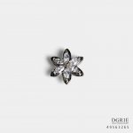 diamord littie flower brooch dgrie