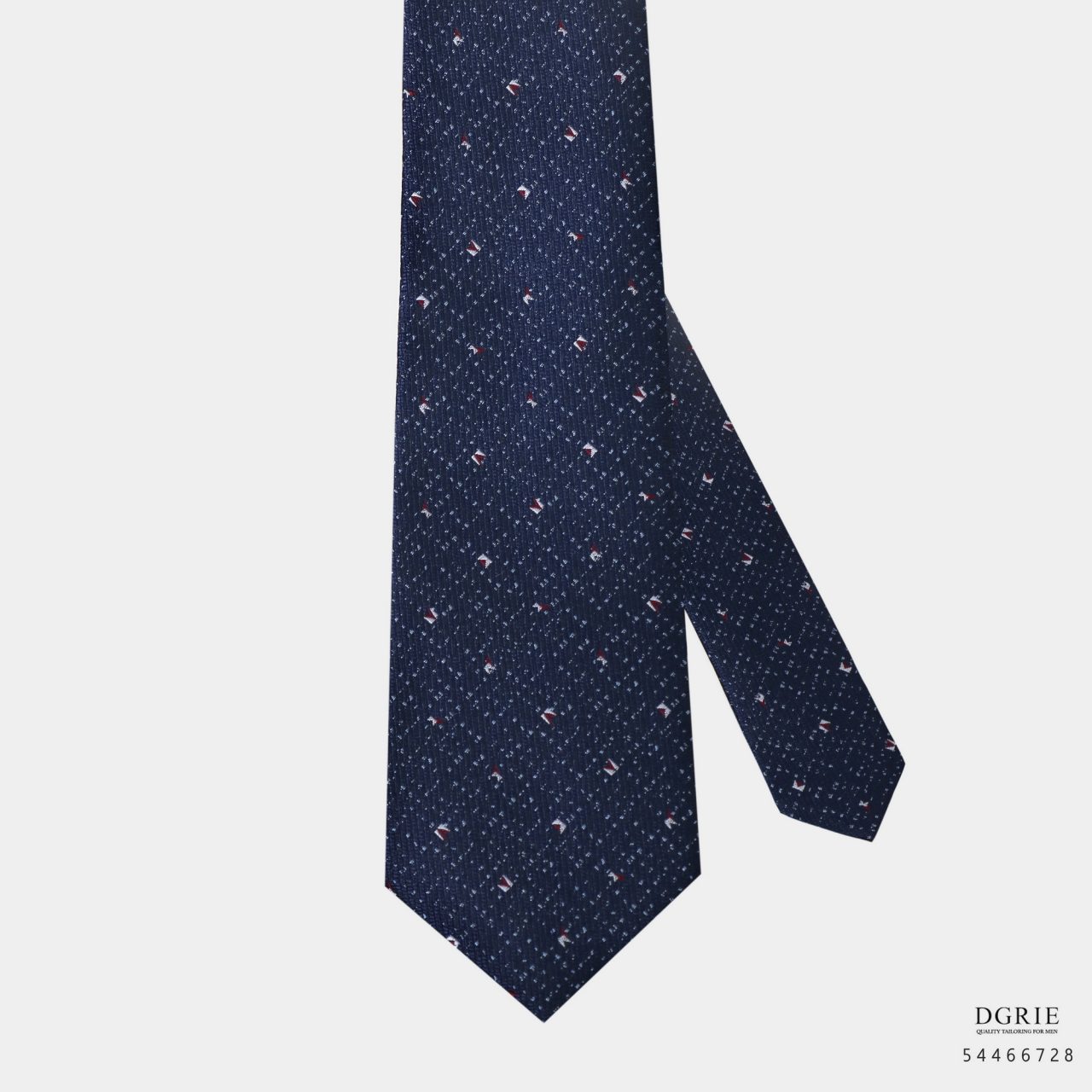 premium indigo navy necktie dgrie