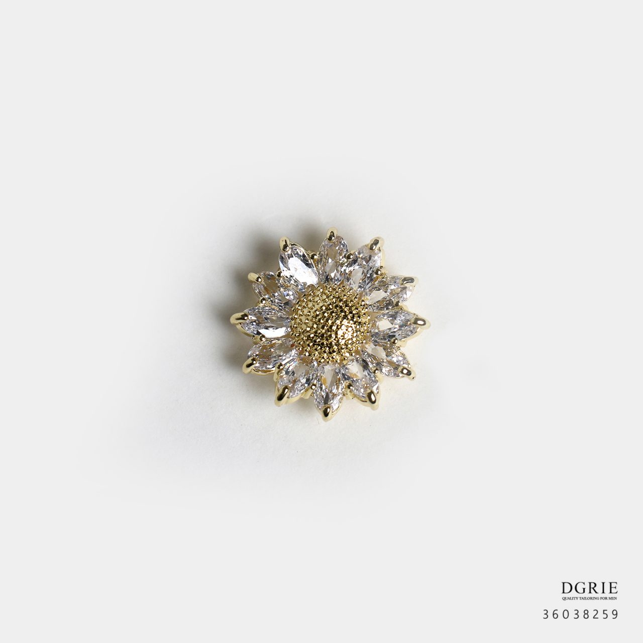 sunflower gem brooch dgrie