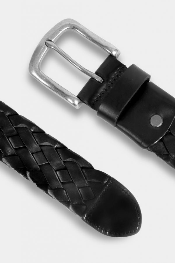 curve leather belt knit dgrie