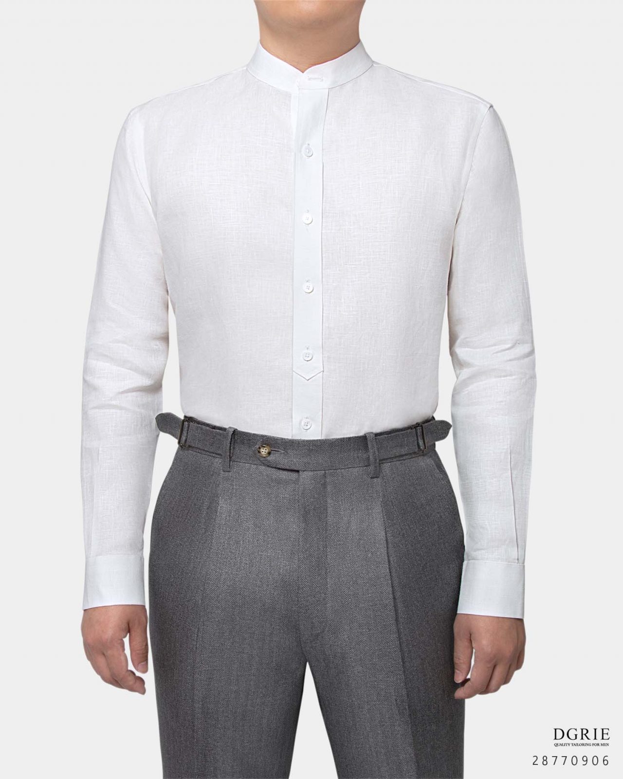 dgrie comfort cotton arrow mandarin collar shirt dgrie
